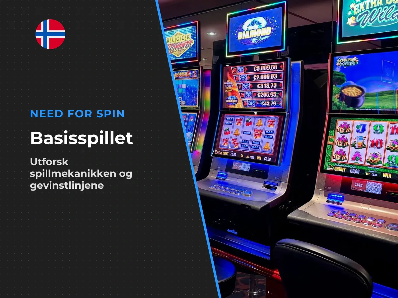 Innsatser, hjul og basisspillet. Basisspillet base