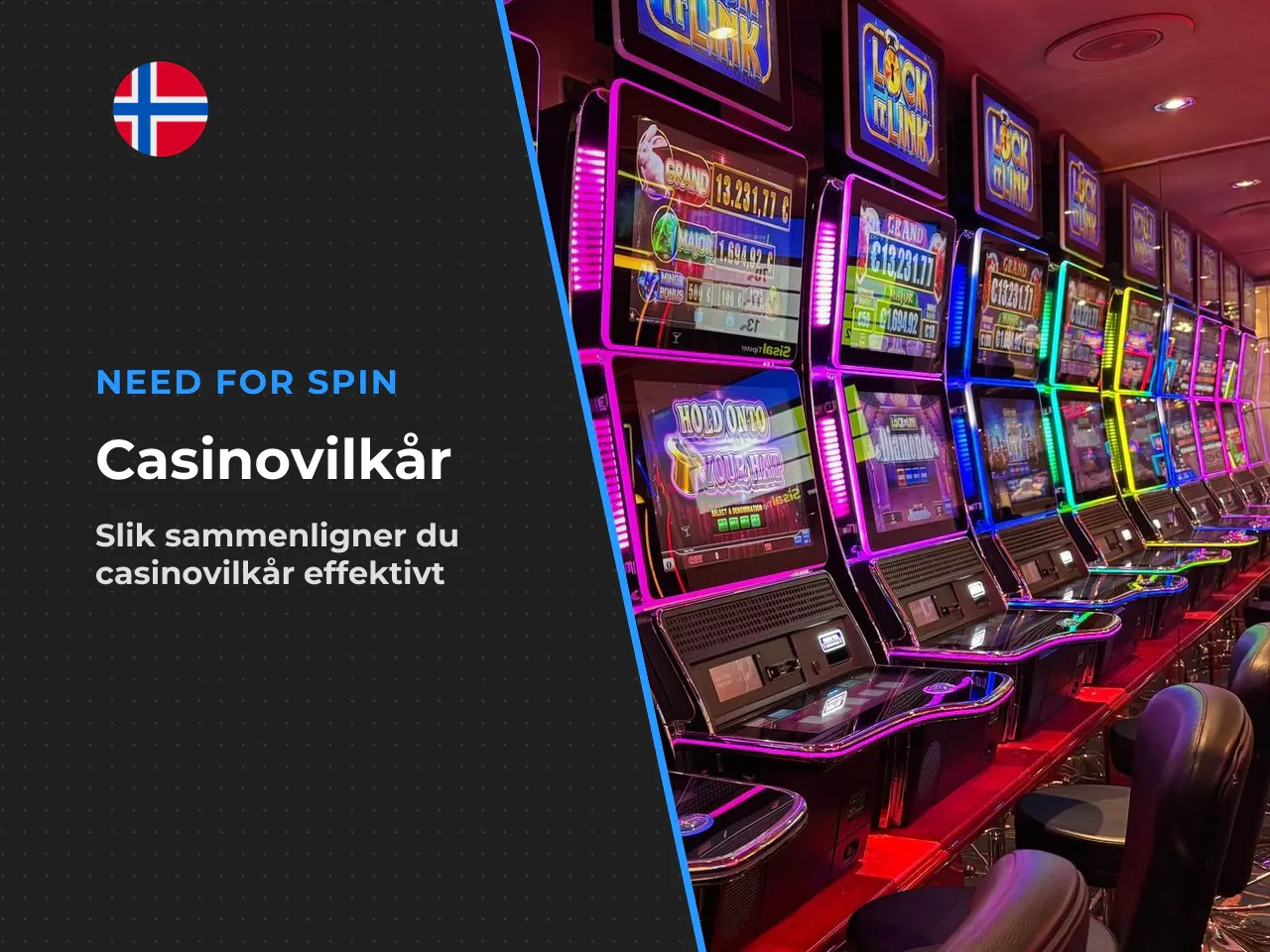 Slik sammenligner du casinovilkår før registrering