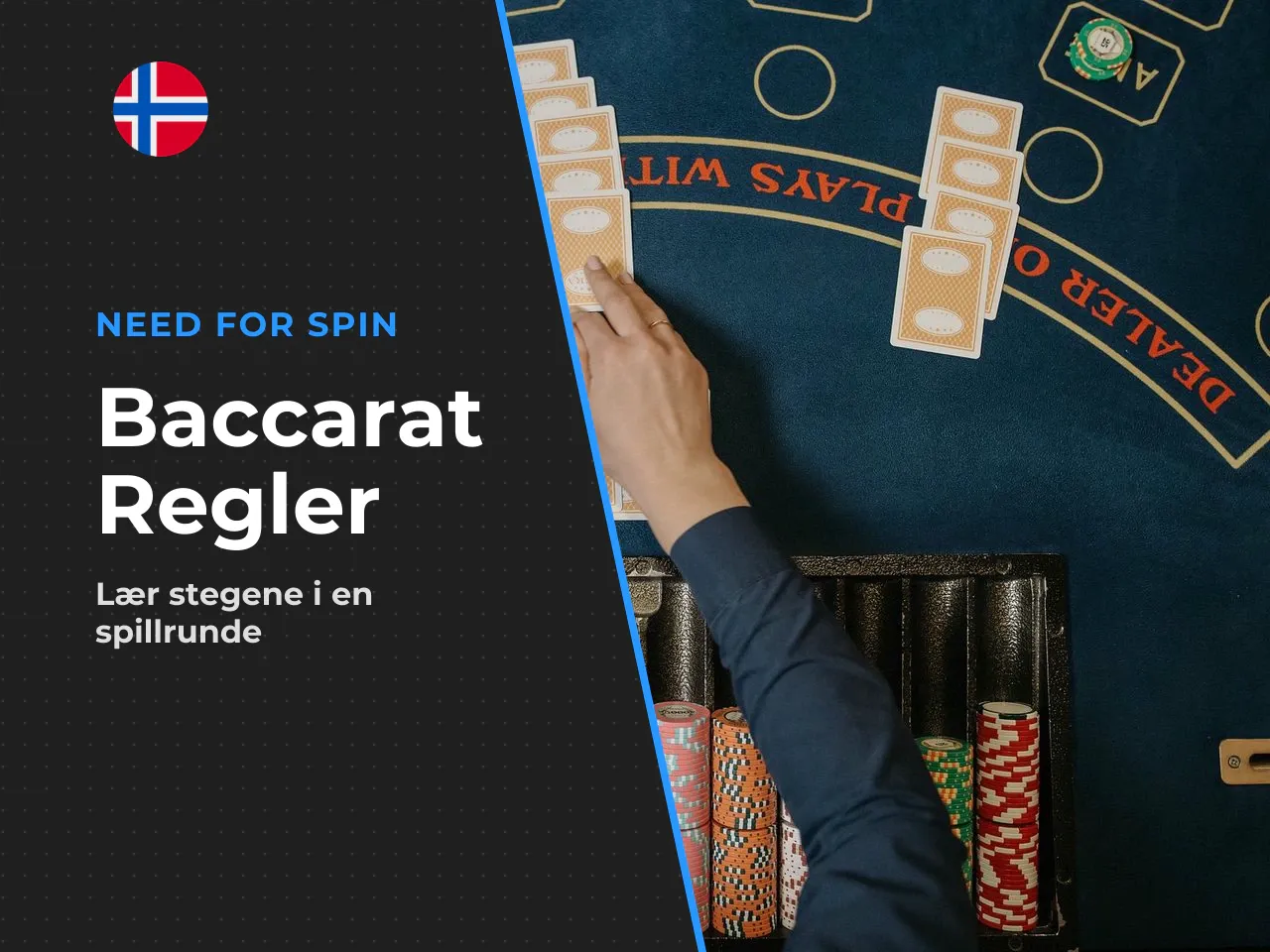 Blokkskjema Rundens gang i baccarat, fem