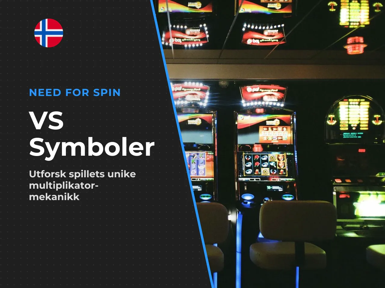 VS symbols og ulike multiplikatorer. Spillets