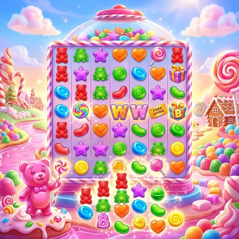 Sugar Rush spilleautomat demo, bonuser og