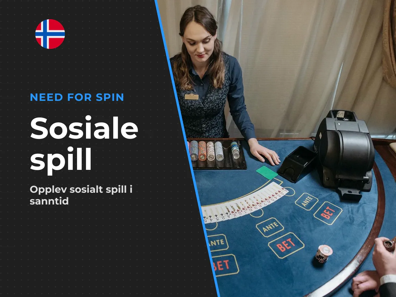 Sosiale funksjoner og live-chat i sanntid